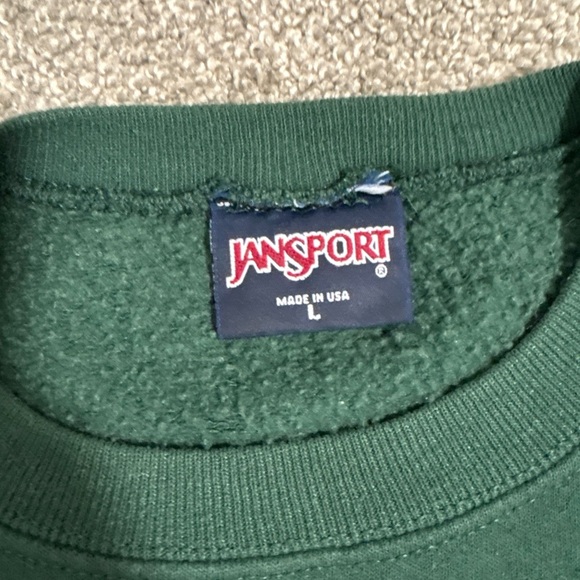 Jansport Vtg University of Winsconsin Stout Dad Sweatshirt Sweater Mens Large - Picture 4 of 7